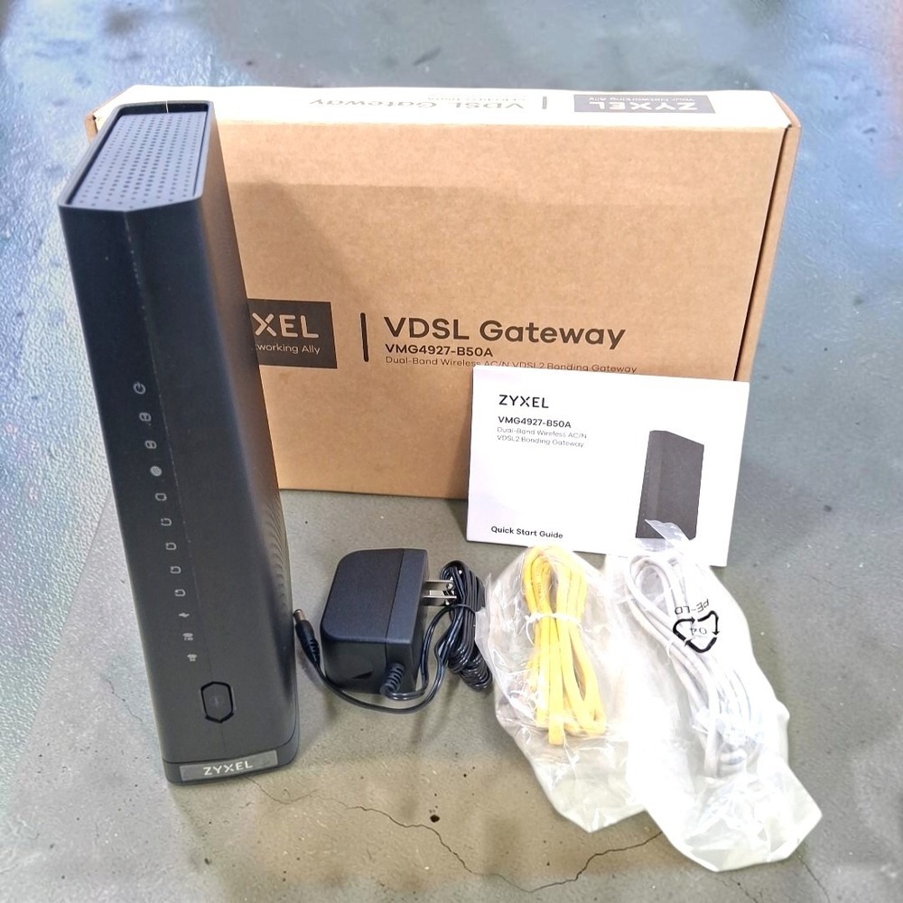 Zyxel VMG4927-B50A VDSL2 Bonding Gateway Dual-Band AC WiFi Modem Router Black